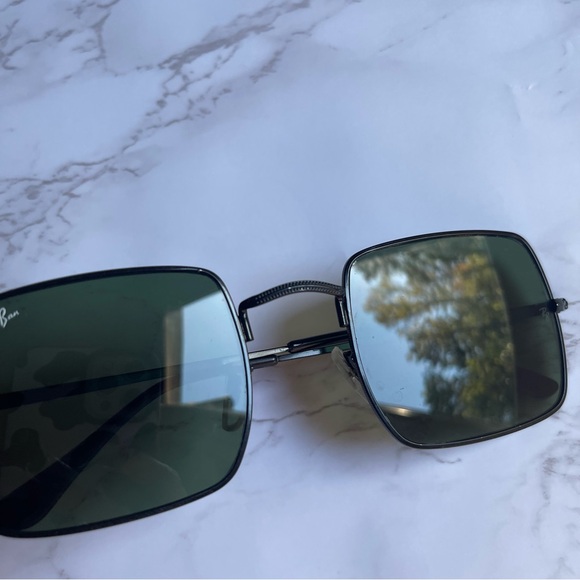 Ray-Ban Black Square 1971 Sunglasses Metal Sunnies - Picture 4 of 6